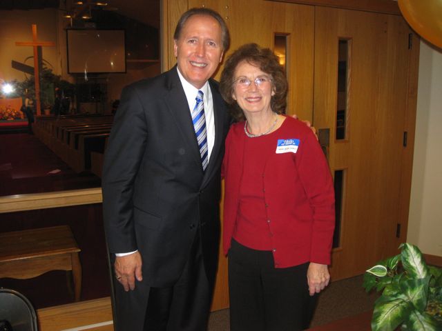 Withith Mary Ellen Cavelti, President of District