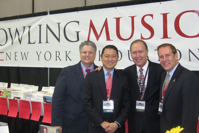 With Dowling Music friends Rick, Jim, and Richard