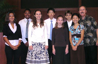 With students at Houston Independent Music Teachers master class--2007