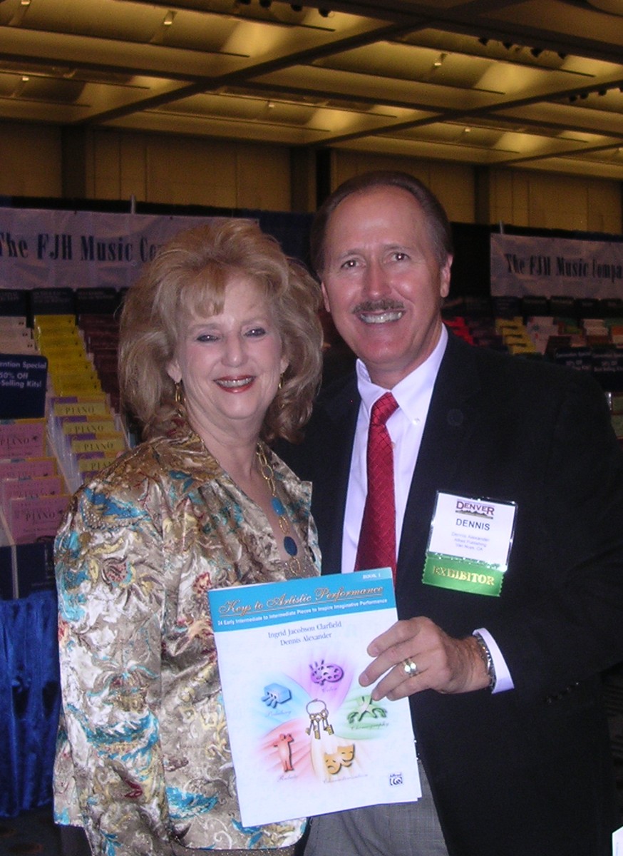 With co-author Ingrid Clarfield at MTNA 2008. "Keys to Artistic Performance"